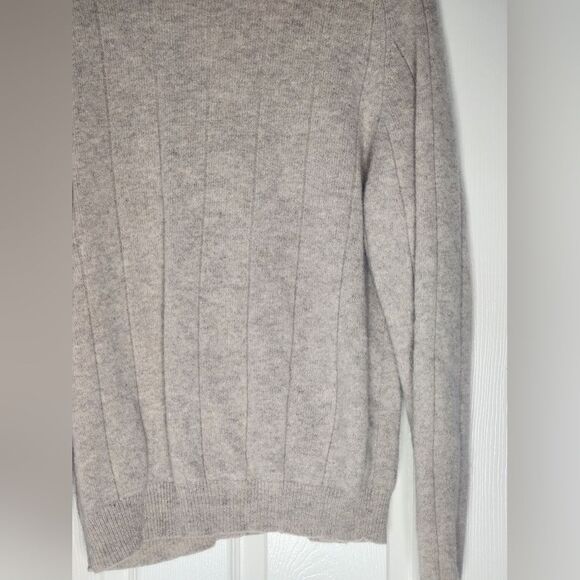 Charter Club Room M Beige 100% PURE WOOL Cable Knit Grandpa Style Men Cardigan - Picture 6 of 6